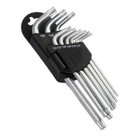 JY9978 9 IN 1 L-SHAPED TORX KEY WRENCH SET